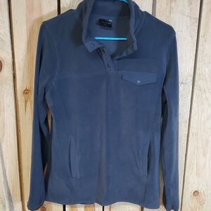 32 Degrres Heat Womans 1/4 Snap Fleece Pullover Size M Woodland Grey